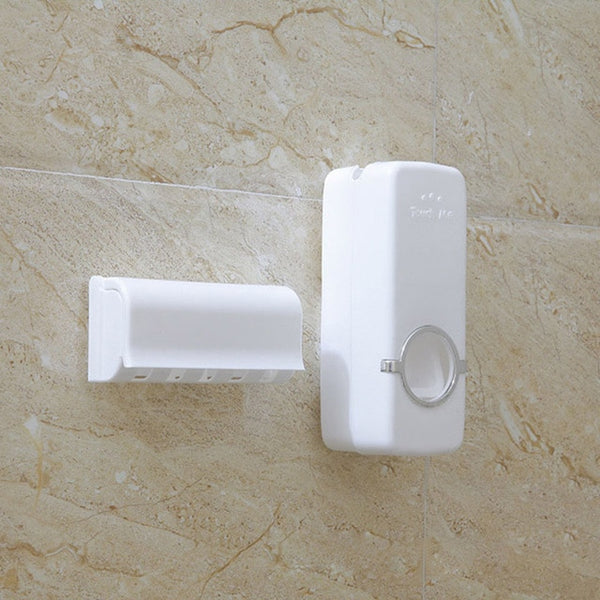 Bathroom Set Tooth Brush Holder Automatic Toothpaste Dispenser - AliTecq